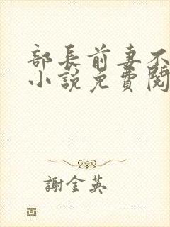 部长前妻不承欢小说免费阅读
