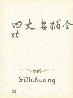 四大名捕全集txt