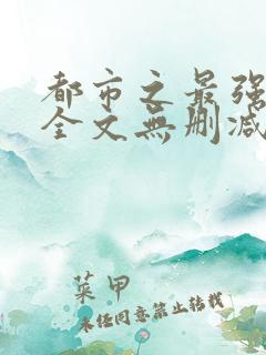 都市之最强狂兵全文无删减