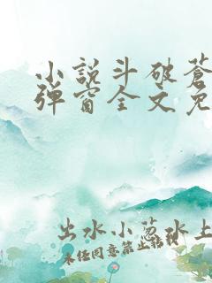 小说斗破苍穹无弹窗全文免费阅读