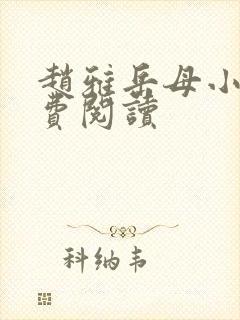 赵雅岳母小说免费阅读