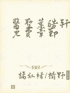 医圣叶皓轩全文免费章节