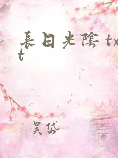 长日光阴 txt