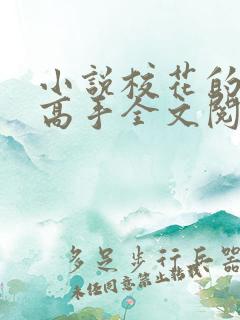 小说校花的贴身高手全文阅读免费
