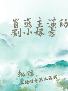 肖燕主演的电视剧小娘惹
