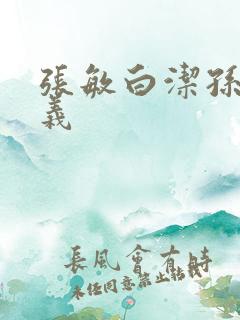 张敏白洁孙倩高义