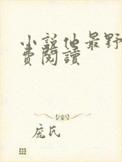 小说他最野了免费阅读