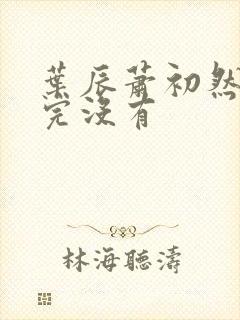 叶辰萧初然更新完没有