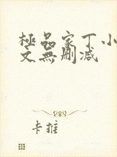 极品家丁小说全文无删减