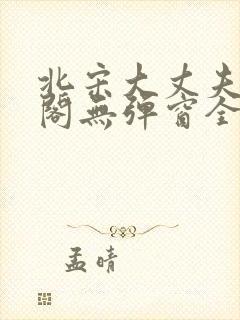 北宋大丈夫笔趣阁无弹窗全文阅读