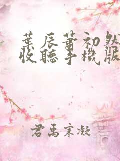 叶辰萧初然免费收听手机版