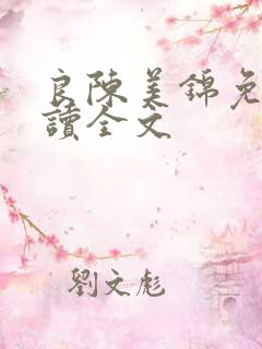 良陈美锦免费阅读全文