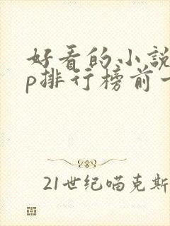 好看的小说app排行榜前十名
