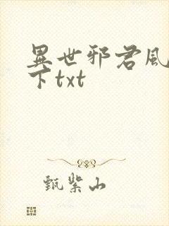 异世邪君风凌天下txt