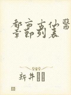 都市古仙医最新章节列表