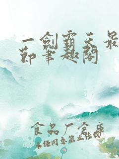 一剑霸天最新章节笔趣阁