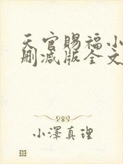 天官赐福小说无删减版全文