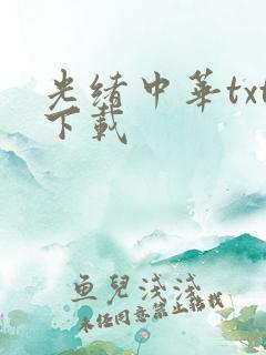 光绪中华txt下载