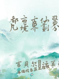 都市古仙医叶不凡境界划分