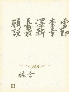 顾长泽李雪韵小说最新章节更新营免费阅读