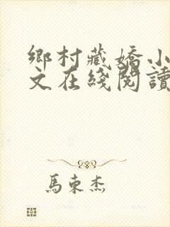 乡村藏娇小说全文在线阅读