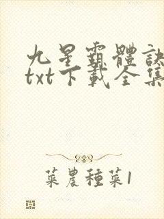 九星霸体诀小说txt下载全集