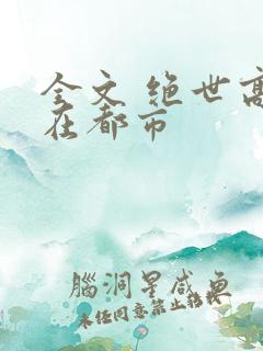 全文 绝世高手在都市