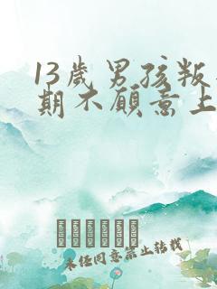 13岁男孩叛逆期不愿意上学怎么办