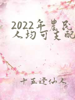 2022年农民人均可支配收入