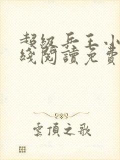 超级兵王小说在线阅读免费