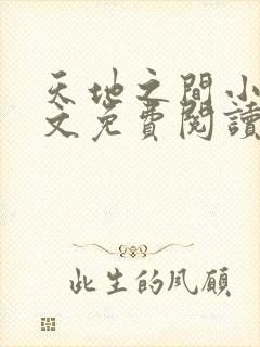 天地之间小说全文免费阅读无弹窗
