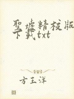 圣墟精校版完结下载txt