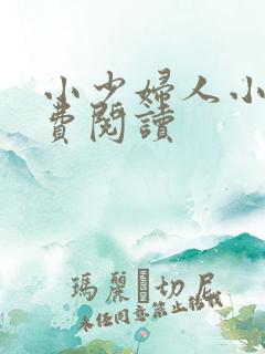 小少妇人小说免费阅读