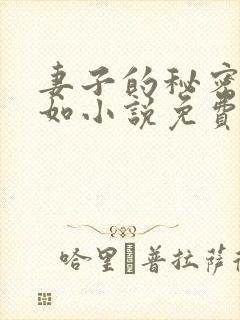 妻子的秘密林雅如小说免费阅读