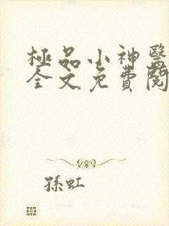极品小神医小说全文免费阅读