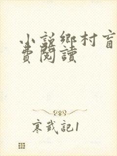 小说乡村盲医免费阅读