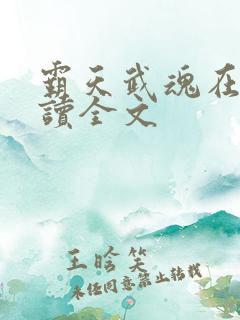 霸天武魂在线阅读全文