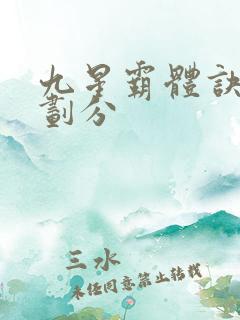 九星霸体诀境界划分