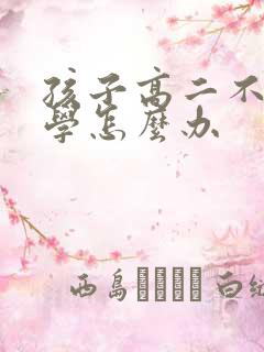 孩子高二不肯上学怎么办