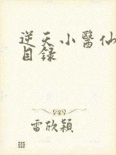 逆天小医仙章节目录