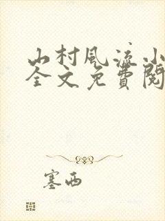 山村风流小巫医全文免费阅读