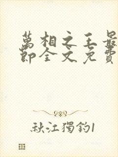 万相之王最新章节全文免费阅读小说