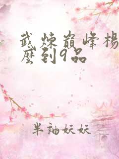 武炼巅峰杨开怎么到9品