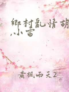 乡村乱情胡秀英,小雷