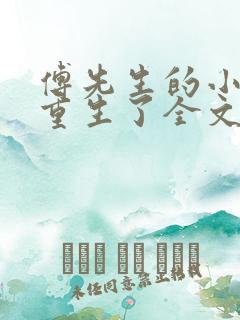傅先生的小祖宗重生了全文免费阅读