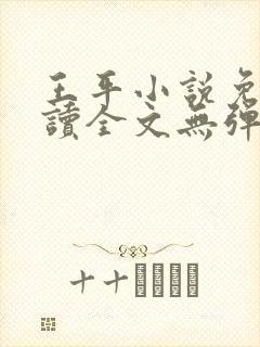 王平小说免费阅读全文无弹窗