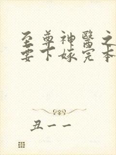至尊神医之帝君要下嫁完本