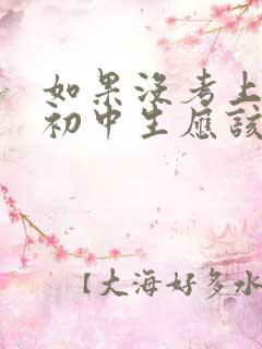 如果没考上高中初中生应该怎么办