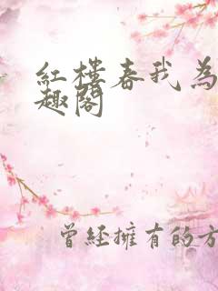 红楼春我为王笔趣阁