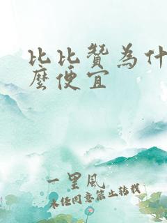 比比赞为什么那么便宜